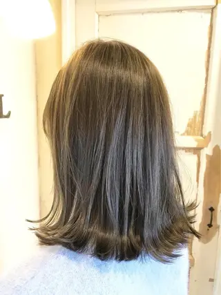 ミディアム カラー 髪質改善ヘアケア 艶髪特化/上田のヘアスタイル