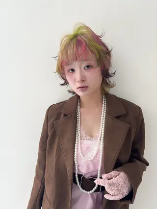ショート カラー デザインカラー /rioのヘアスタイル