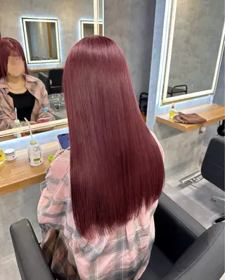 ロング カラー パーマ ヘアアレンジ 透明感ブリーチカラー 🌈TOMOHIROのヘアスタイル