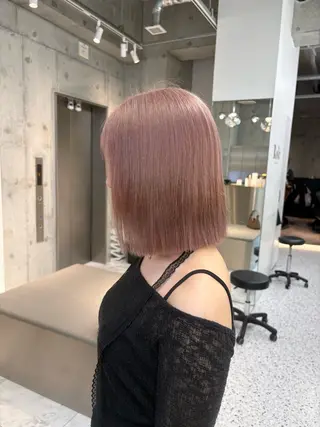 ミディアム 🎀ダブルカラー/ 透明感カラー/翼🎀のヘアスタイル