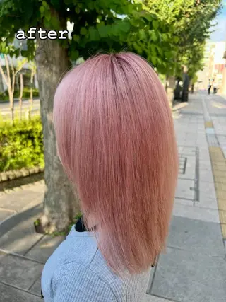 ミディアム カラー りゅうせい /モデル募集中のヘアスタイル