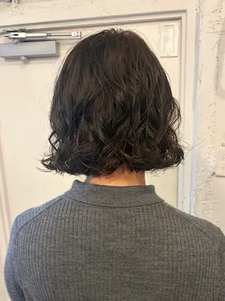 ミディアム カラー パーマ ＊UNU＊ RICOのヘアスタイル