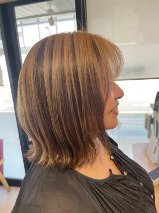ミディアム 中村 幸子のヘアスタイル