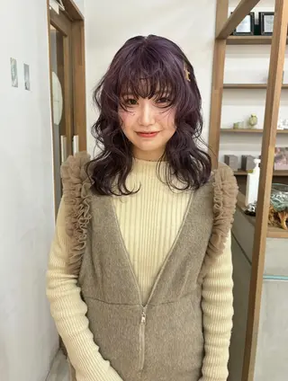 カラー yuna☘️ 名古屋のヘアスタイル