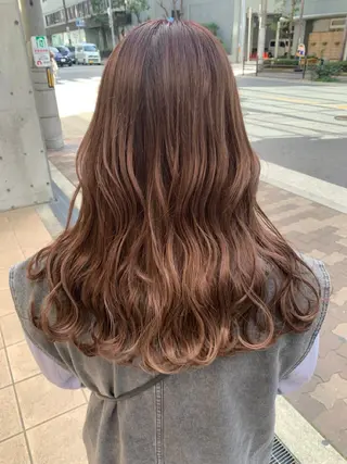 ロング カラー パーマ ヘアアレンジ メンズ キッズ ネイル マツエク・マツパ アイブロウ 垢抜けカラー ヒロムのヘアスタイル
