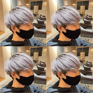 カラー メンズ レイヤー×艶髪特化 マネージャー安藤光司のヘアスタイル