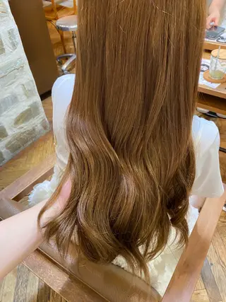 ロング カラー 透明感カラー/ 小顔カット/ミヅキのヘアスタイル