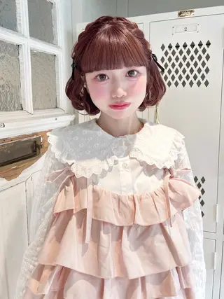 カラー ヘアアレンジ 🍓艶モテ暖色カラー 🎀mayu🍓のヘアスタイル
