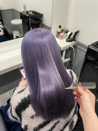 ロング カラー 🎀tomoka🎀 髪質改善/ハイトーンのヘアスタイル