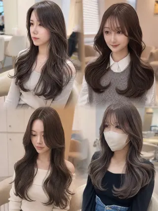 ロング カラー Akane レイヤー/艶カラーのヘアスタイル