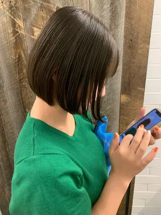 ショート カラー パーマ ヘアアレンジ Bianca 代表 硲 貴亮【東武練馬】のヘアスタイル