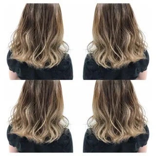 セミロング 海外風レイヤーカット 👑店長 平松 由のヘアスタイル