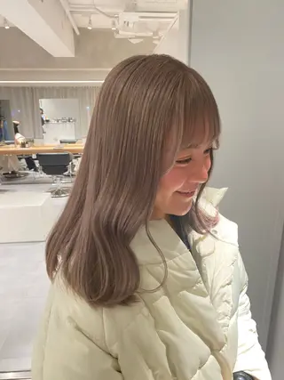 ミディアム カラー 似合わせボブ✨️ RIEのヘアスタイル