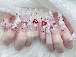 ネイル MochiMochi 🎀新宿/長さ出しのネイルデザイン