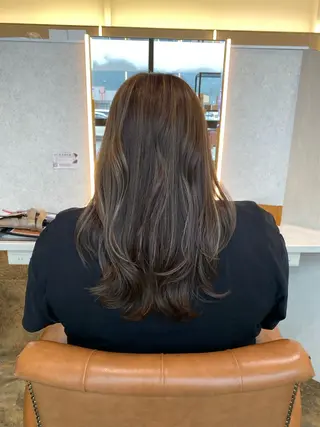 セミロング カラー ママ美容師 Tsuchiyaのヘアスタイル