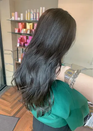 セミロング カラー 矢野 晃平のヘアスタイル