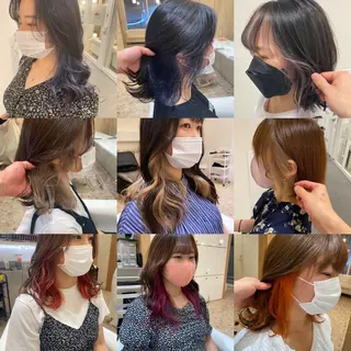 セミロング カラー パーマ ヘアアレンジ 🌿レイヤー/ブリー チ/🌿JINのヘアスタイル