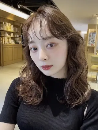 カラー パーマ パーマ特化✨/肥後 有紗のヘアスタイル