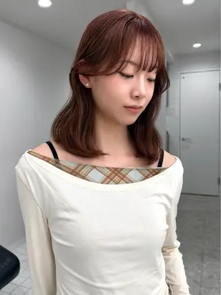 ミディアム 大阪梅田/ イマムラミヅキのヘアスタイル