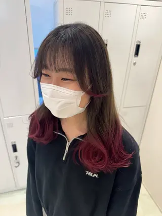 セミロング カラー 透明感カラー✨艶髪 制作🌱山根あゆみのヘアスタイル