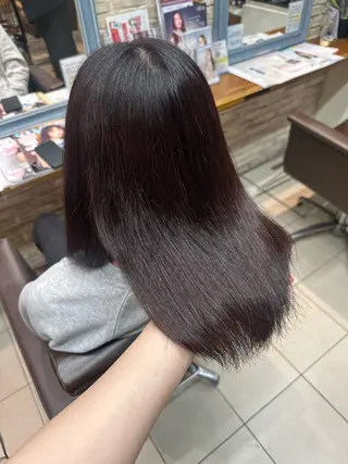 ミディアム カラー 縮毛矯正/髪質改善 🌿/ベージュ🤎のヘアスタイル