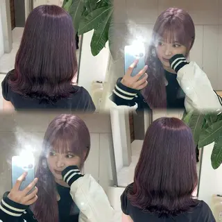 カラー 🪽ハイトーン🏹 ブリーチ🫧海志🍿のヘアスタイル