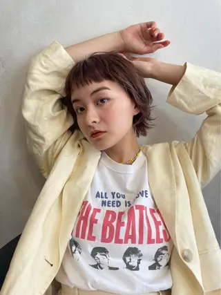 ショート カラー ショート/ボブ/ 心斎橋/宮脇美奈のヘアスタイル