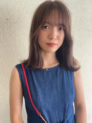 ミディアム カラー 松尾太樹 【pia】福岡美容室のヘアスタイル