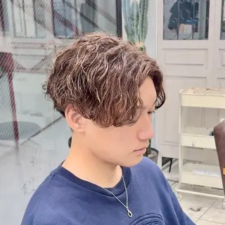 パーマ メンズ 🔥メンズパーマ/ フェード菅谷尚悠🔥のヘアスタイル