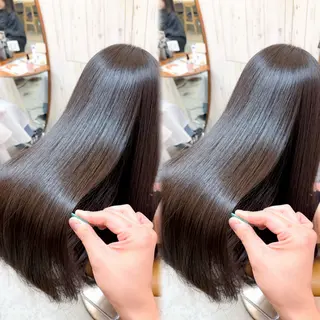 ロング カラー 巻ける縮毛矯正✨ ボブ/ショートともきのヘアスタイル