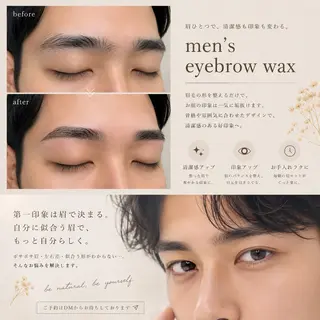 メンズ アイブロウ naho🎀横浜 𓊆Cotta𓊇のマツエク・マツパデザイン