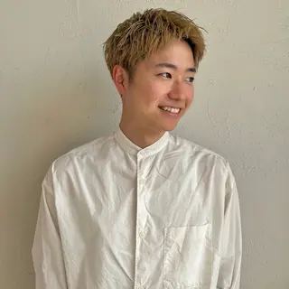 ショート カラー メンズ シマダ ユウナのヘアスタイル