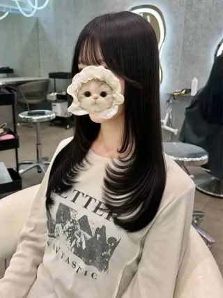 ロング ヘアアレンジ 大宮‎縮毛矯正🩵 レイヤー　佐藤和のヘアスタイル