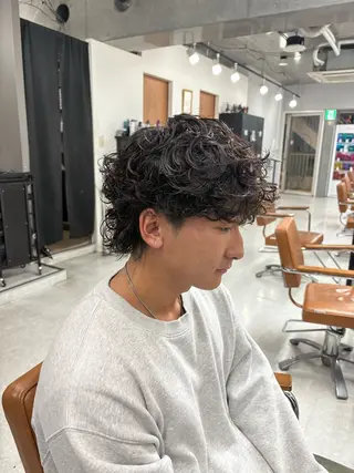 ショート パーマ 海外風パーマ カラー特化園田　楓莉のヘアスタイル