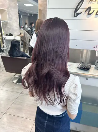 ロング レイヤー/艶髪カラー 森本くるみのヘアスタイル