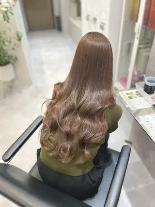 ロング shes梅田 はまもとのヘアスタイル