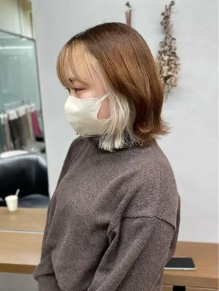 カラー yasuハイトーン/ デザインカラーのヘアスタイル