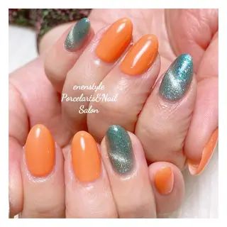 ミディアム ネイル 🐾enen style 🐾のネイルデザイン