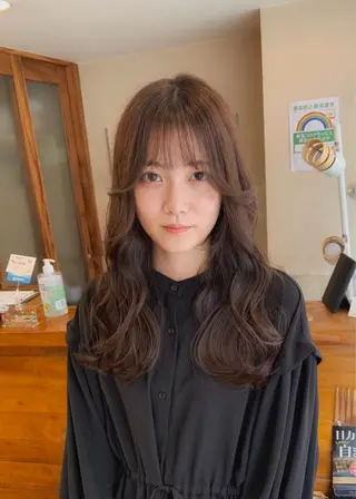 セミロング カラー 矢野 晃平のヘアスタイル