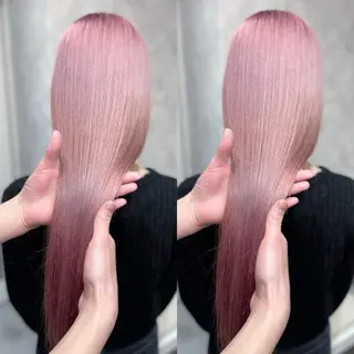 ロング カラー ブリーチ無しダブル カラー🦕まどかのヘアスタイル