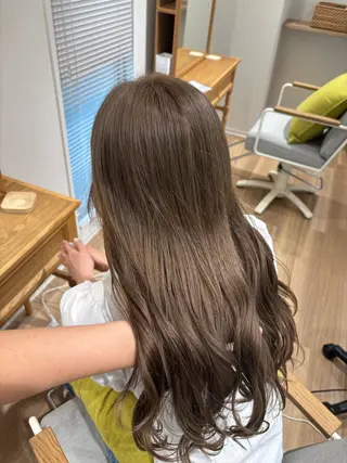 ロング カラー RINNO🌷透明感 カラー/髪質改善のヘアスタイル