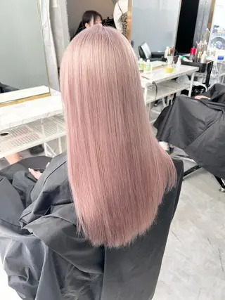 ミディアム カラー 🫧艶ダブルカラー ブリーチ🫧トモヤのヘアスタイル