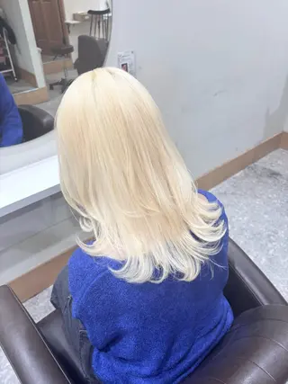 ロング カラー 【ハイトーン特化】 🦋森山陽向/大宮のヘアスタイル