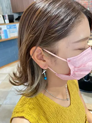ショート カラー 《インナーカラー》 YAMADAのヘアスタイル