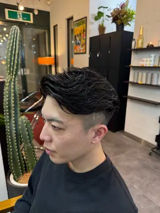 ショート カラー パーマ メンズ HARBOR ゆづきのヘアスタイル
