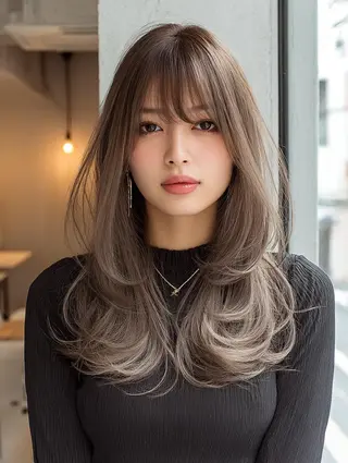 セミロング 艶髪診断で絶対綺麗✨ お悩み解決✨京谷宥✨のヘアスタイル