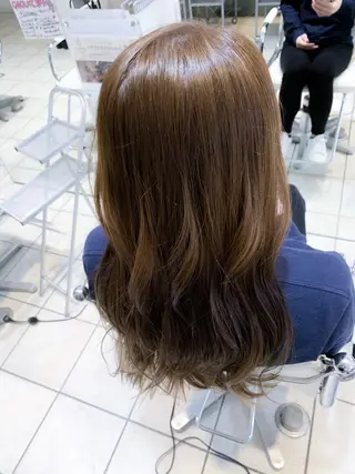 ロング カラー 地毛風ストレート/ 髪質改善/榎本流行のヘアスタイル