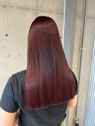 ロング カラー ヘアアレンジ 🍀透明感カラー×垢 抜けボブ リクト💥のヘアスタイル