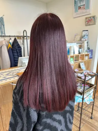 ロング カラー Agu hair 木間のヘアスタイル