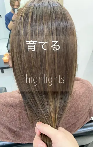 ロング カラー レイヤーカット 赤み消し　店長/大和のヘアスタイル